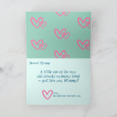 Moederdag Nieuwe mama Aanpassen Bericht Feestdagen Kaart (Binnen)