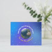 Moederdag nieuwigheids Aarde Briefkaart (Staand voorkant)