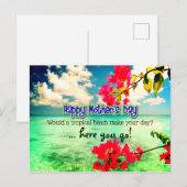  Moederdag nieuwigheids humor tropisch Briefkaart (Voorkant / Achterkant)