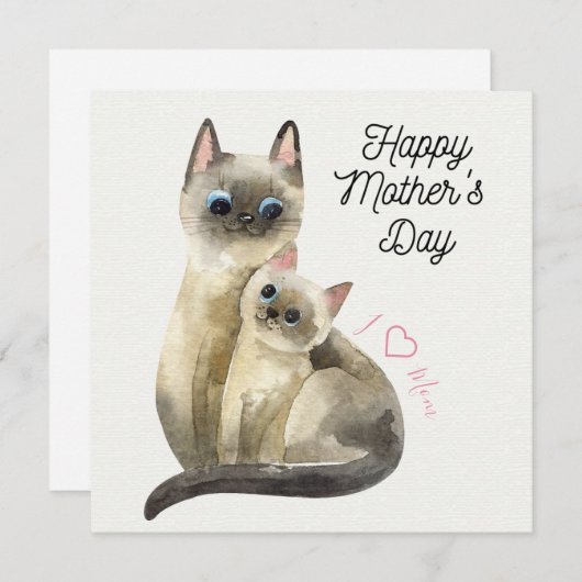 Moederdag Note Kaart (Voorkant / Achterkant)