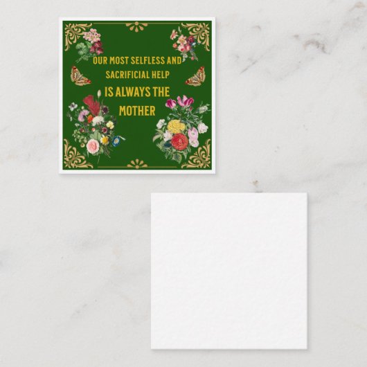 Moederdag Note Kaart Notitiekaartje (Voorkant / Achterkant)