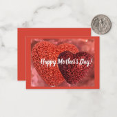 Moederdag Notitiekaart Notitiekaartje (Voorkant / Achterkant in situ)