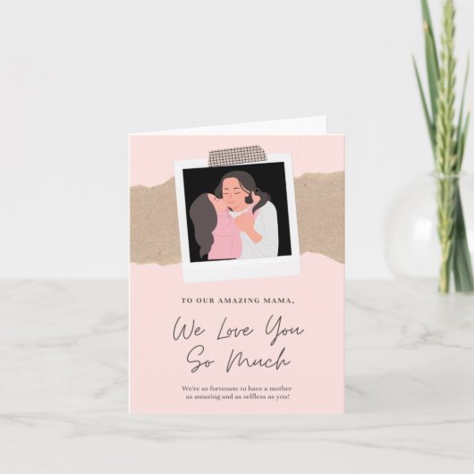 Moederdag Notitiekaartje (Voorkant)