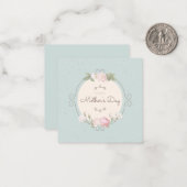 Moederdag Notitiekaartje (Voorkant / Achterkant in situ)