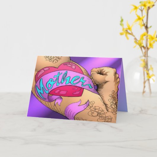 Moederdag of de Leuke Kaart van het Tattoo van de (Gele Bloem)