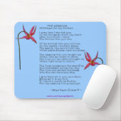 Moederdag of Verjaardag Floral Poetry Gift Muismat (Met muis)