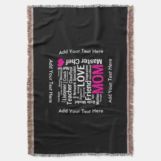 moederdag of verjaardag voor een geweldige moeder deken (Voorkant Verticaal)