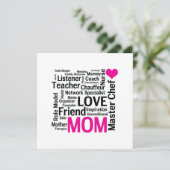 Moederdag of Verjaardag voor een Wonderful Mom Kaart (Staand voorkant)