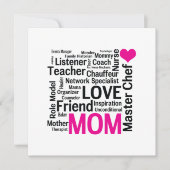 Moederdag of Verjaardag voor een Wonderful Mom Kaart (Voorkant)