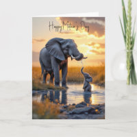Moederdag olifant met Baby