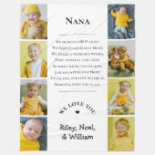 Moederdag Oma Babi Grammy van de kleinkinderen Fleece Deken (Voorkant)