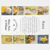 Moederdag Oma Babi Grammy van de kleinkinderen Fleece Deken (Voorkant (Horizontaal))