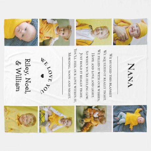 Moederdag Oma Babi Grammy van de kleinkinderen Fleece Deken (Voorkant (Horizontaal))
