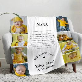 Moederdag Oma Babi Nana van kleinkinderen Sherpa Deken