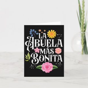 Moederdag Oma La Abuela Más Bonita Hispanic Kaart