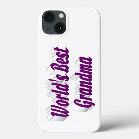 Moederdag oma paarse typografie Case-Mate iPhone case (Achterkant)