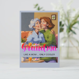 Moederdag Oma's bedankje Bedankkaart