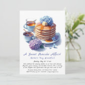 Moederdag ontbijt - Pannenkoeken & lila Kaart (Staand voorkant)