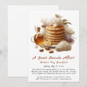 Moederdag ontbijt - Pannenkoeken & lila Kaart (Voorkant / Achterkant)