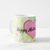 Moederdag ontwerp bloemige elegante mok (Voorkant links)