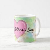 Moederdag-ontwerp bloemrijke elegante mok (Voorkant rechts)