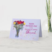 MOEDERDAG, ONZE DOCHTER - BOEKET VAN ROZEN KAART (Voorkant)