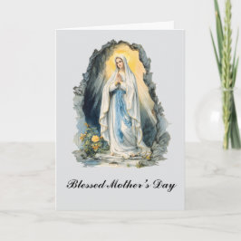 Moederdag Onze Lieve Vrouw van Lourdes Maria Kaart