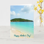 Moederdag op het Eiland Scene Card Kaart (Gele Bloem)