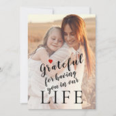 Moederdag op maat 2 foto's en tekst feestdagenkaart (Voorkant)