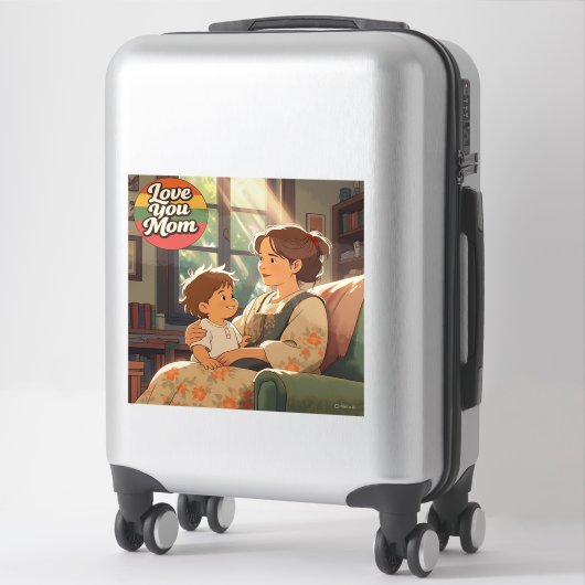 Moederdag op maat gemaakte vinyl sticker (Koffer)