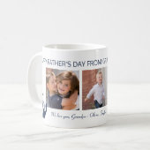 Moederdag Opa 3 Foto Collage Koffiemok (Voorkant links)