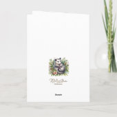 Moederdag Opossum Wenskaart Bedankkaart (Achterkant)