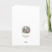 Moederdag Opossum Wenskaart Bedankkaart (Achterkant)