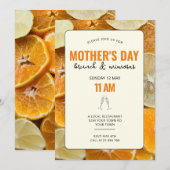 Moederdag Oranje Brunch Uitnodiging (Voorkant / Achterkant)