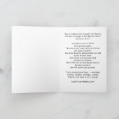 Moederdag, Orchidee Reflectie op Zwart Kaart (Binnen)