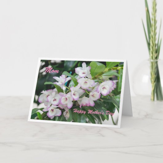 Moederdag Orchideeën Kaart (Voorkant)