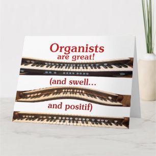 Moederdag "Organisten zijn geweldig" kaart