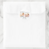 Moederdag Ouderen Zorg Kussen Ronde Sticker (Tas)