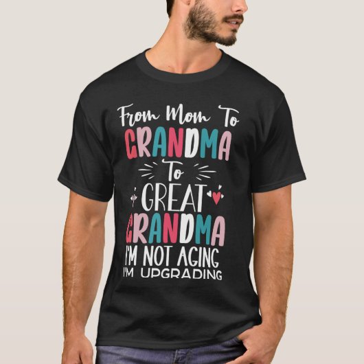 Moederdag Oudoma Grootmoeder Eerste Keer Oudgrootm T-shirt (Voorkant)