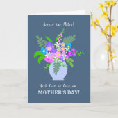 Moederdag Over de Miles Vaas van Bloemen Kaart (Gele Bloem)