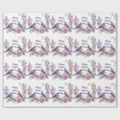 Moederdag Paar van Bluebirds Cadeaupapier (Vlak)