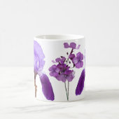 Moederdag  paarse iris floral stijlvol plezier koffiemok (Center)