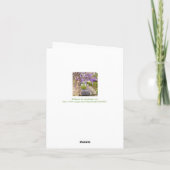 MOEDERDAG/PAARSE WISTERIA/DENK DAT MIJN MOM HET BE BEDANKKAART (Achterkant)