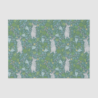 Moederdag paaswitbundel in de lentestuin tissuepapier