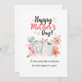 Moederdag pandemisch jaar gepersonaliseerd feestdagenkaart (Voorkant / Achterkant)