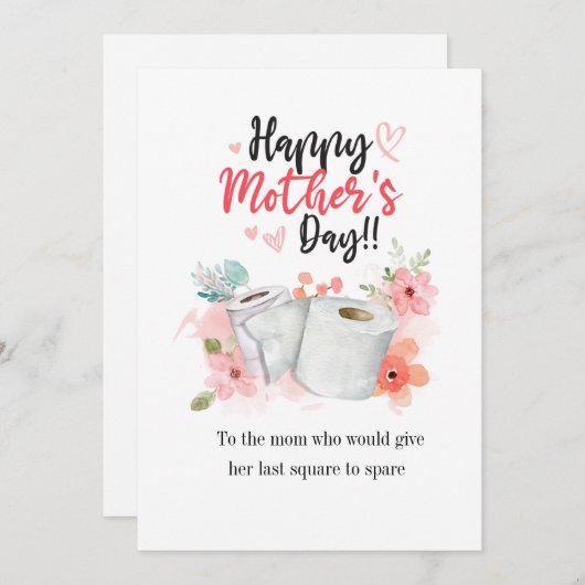 Moederdag pandemisch jaar gepersonaliseerd feestdagenkaart (Voorkant / Achterkant)