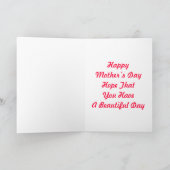 Moederdag Pansy Flower Kaart (Binnen)