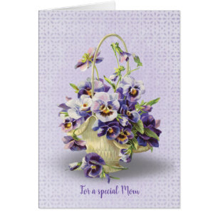 Moederdag pansy mandje