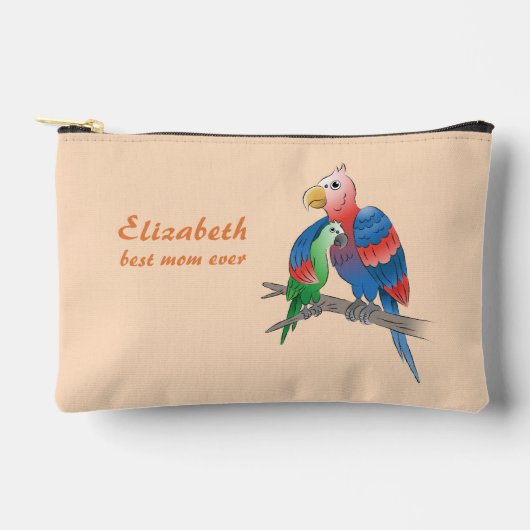Moederdag Papegaaien Etui (Voorkant)