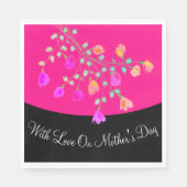 Moederdag Papier luiers personaliseren Servet (Voorkant)